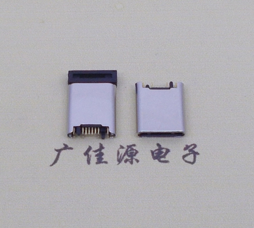 usb3.1連接器type-c12p公頭.夾板0.7拉伸鉚壓直針7+5